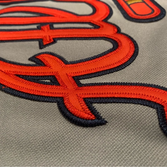 David Justice Atlanta Braves Jersey Mens XL NWT 1995 Road Gray - Picture 2 of 14